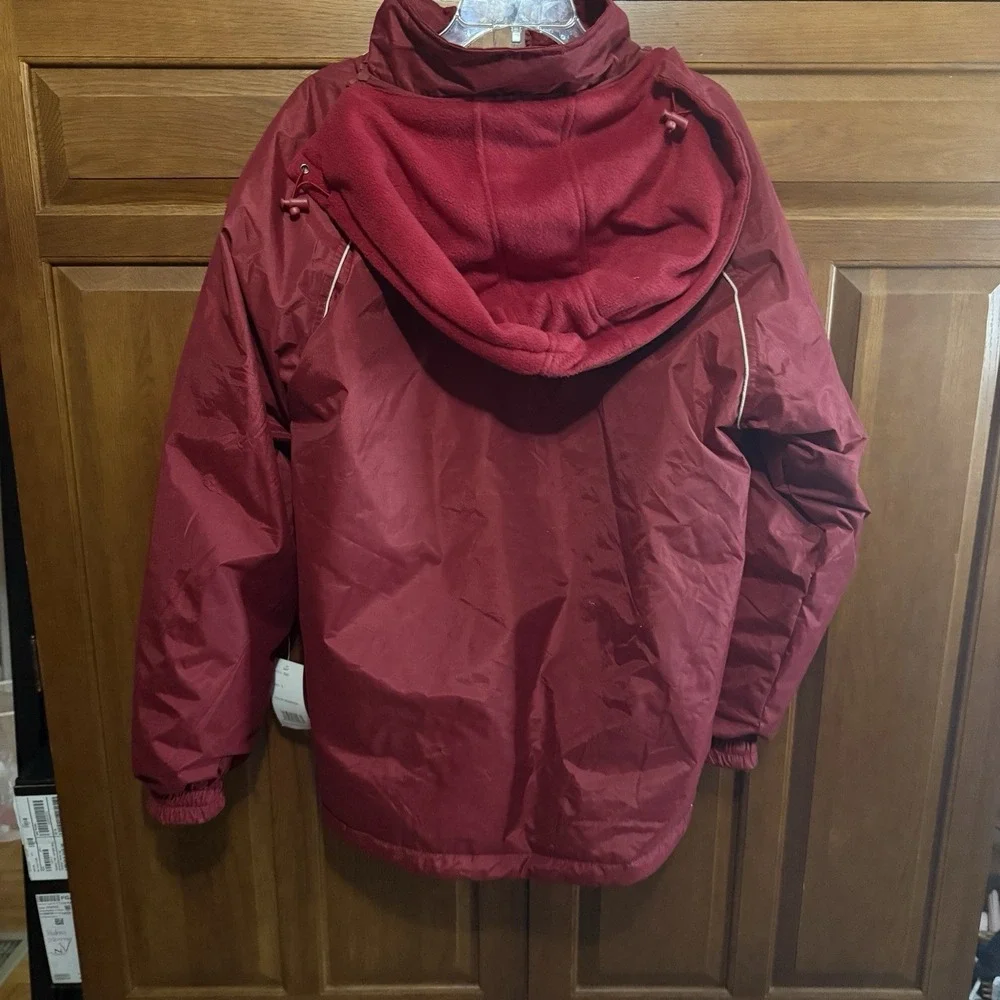 Men's GoGo Fleece Line Jacket San Francisco Full Zip With Detachable Hood Large